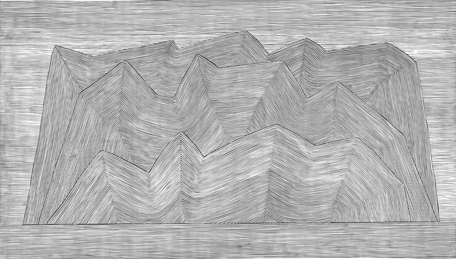 Islands 2 | linocut | 52×91 cm | 2011